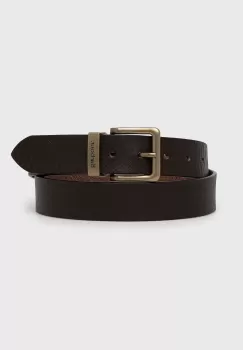 Barbour curea de piele barbati, culoarea maro imagine