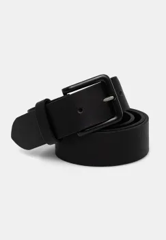 Barbour curea de piele barbati, culoarea negru, MAC0424 imagine