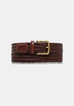 Barbour curea impletita pentru femei, din piele imagine