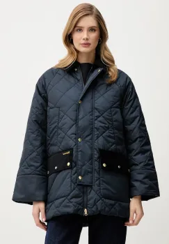 Barbour geaca Aldburgh culoarea bleumarin, de tranzitie, oversize, LQU1885 imagine
