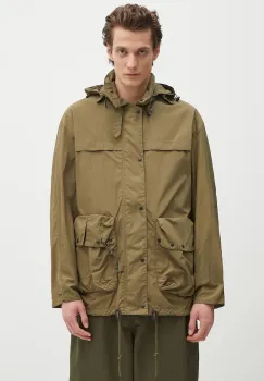 Barbour geaca Barbour Modified Durham Showerproof Jacket culoarea verde, de tranzitie, oversize, MSP0133 imagine
