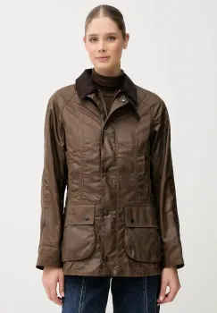 Barbour geaca BEADNELL culoarea maro, de tranzitie, LWX0667 imagine