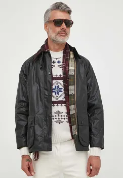 Barbour geaca Bedale Wax Jacket barbati, culoarea verde, de tranzitie MWX0018 imagine