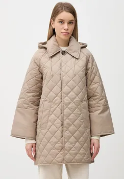 Barbour geaca Cara culoarea verde, de tranzitie, oversize, LQU1887 imagine