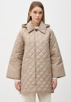 Barbour geaca Cara culoarea verde, de tranzitie, oversize, LQU1887 imagine