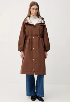 Barbour geaca de ploaie culoarea maro, de tranzitie, LWB0912 imagine