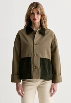 Barbour geaca de tranzitie pentru femei cu bumbac Cloverdale imagine