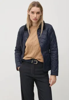 Barbour geaca femei, culoarea albastru marin, de tranzitie imagine
