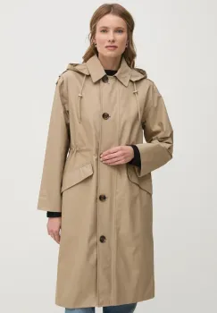 Barbour geaca femei, culoarea bej, de tranzitie, oversize, LWB0910BE31 imagine