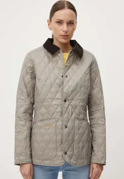 Barbour geaca femei, culoarea gri, de tranzitie imagine