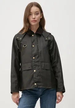 Barbour geaca femei, culoarea maro, de tranzitie, LWX1081 imagine