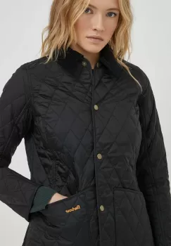 Barbour geaca femei, culoarea negru, de tranzitie imagine