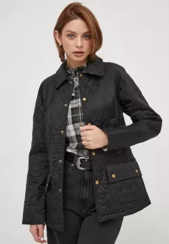 Barbour geaca femei, culoarea negru, de tranzitie imagine