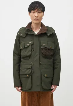 Barbour geaca Heritage Dryfly barbati, culoarea verde, de tranzitie, MWB1117 imagine