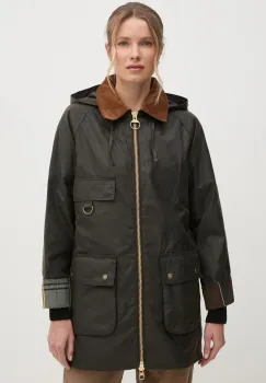 Barbour geaca Highclere Wax Jacket femei, de tranzitie, LWX1262 imagine