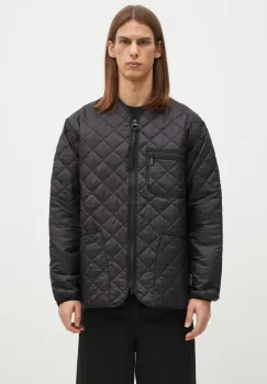 Barbour geaca Liddesdale Liner Quilted Jacket barbati, culoarea negru, de tranzitie, oversize, MQU1788 imagine