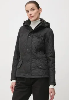 Barbour geaca Millfire Quilt femei, culoarea negru, de tranzitie, LQU0665 imagine