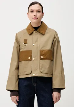 Barbour geaca PHOEBE culoarea bej, de tranzitie, oversize, LCA0371 imagine