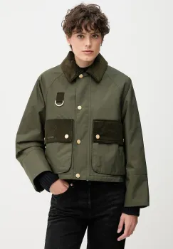 Barbour geaca PHOEBE culoarea verde, de tranzitie, oversize, LCA0371 imagine