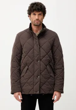 Barbour geaca Winter Chelsea Quilted Jacket culoarea maro, de tranzitie, MQU1686 imagine