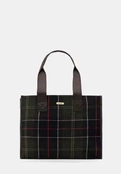 Barbour geanta de lana culoarea verde LBA0424 imagine
