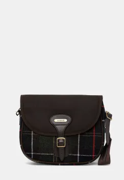 Barbour geanta de mana cu lana culoarea verde, LBA0479 imagine