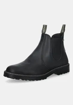 Barbour ghete chelsea de piele Patton culoarea negru, MFO0771BK12 imagine