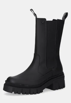 Barbour ghete chelsea de piele Sidneigh culoarea negru, cu platforma, LFO0785BK31 imagine