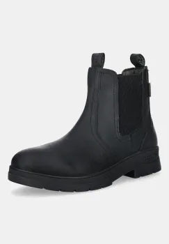 Barbour ghete chelsea de piele Turnbull culoarea negru, MFO0817BK11 imagine