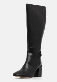 Barbour ghete de piele Saskia femei, culoarea negru, cu toc drept, LFO0734BK31 imagine