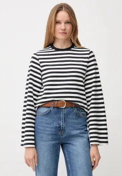 Barbour hanorac de bumbac ROBYN culoarea bleumarin, cu imprimeu, LOL0642 imagine