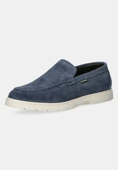 Barbour mocasini din piele intoarsa Carty barbati, culoarea albastru marin, MFO0797BL72 imagine