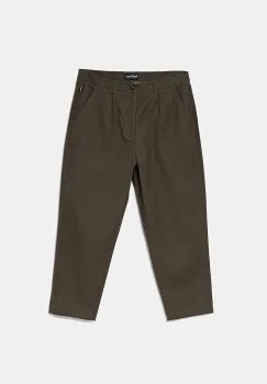 Barbour pantaloni de bumbac Bayview Herringbone Trouser barbati, culoarea verde, cu fason chinos, MTR0765 imagine