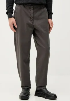 Barbour pantaloni de bumbac Bowland culoarea gri, drept, MTR0792 imagine