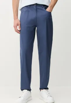Barbour pantaloni Lightweight Stretch Regular Fit Chino barbati, culoarea albastru marin, drept, MTR0758 imagine