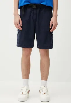 Barbour pantaloni scurti din bumbac Barbour Grindle Cargo Relaxed Short culoarea bleumarin, MST0062 imagine