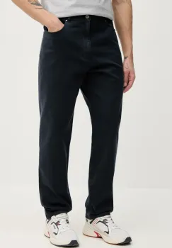 Barbour pantaloni Washed Stretch Twill Regular Fit Trouser barbati, culoarea albastru marin, drept, MTR0742 imagine