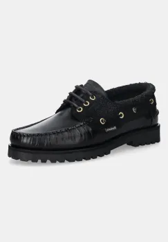 Barbour pantofi de piele Deck culoarea negru, MFO0795BK51 imagine