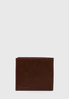 Barbour portofel de piele barbati, culoarea maro imagine