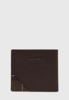 Barbour portofel de piele barbati, culoarea maro imagine