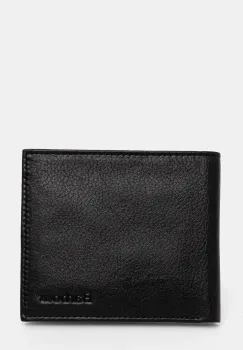 Barbour portofel de piele barbati, culoarea negru imagine