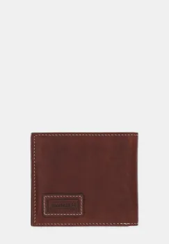Barbour portofel de piele culoarea maro, MLG0074 imagine