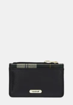 Barbour portofel de piele culoarea negru, LLG0035 imagine