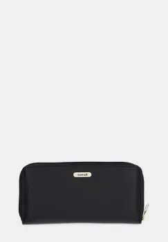 Barbour portofel de piele culoarea negru, LLG0038 imagine