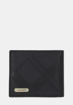 Barbour portofel de piele culoarea negru, MLG0077 imagine