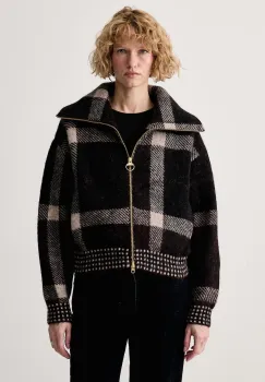Barbour  pulover cu fermoar pentru femei cu lana Carville imagine