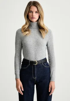 Barbour pulover cu guler inalt de dama din lana Pendle Roll imagine
