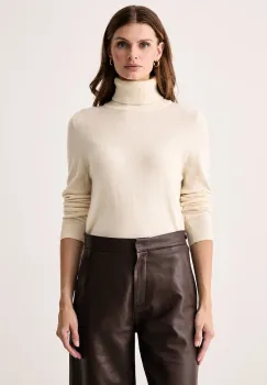 Barbour pulover cu guler inalt pentru femei cu lana Pendle Roll imagine