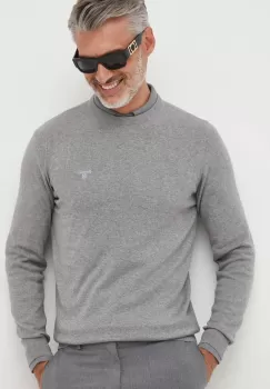 Barbour pulover de bumbac culoarea gri, light imagine