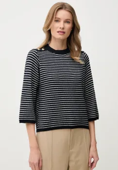 Barbour pulover de bumbac Macy femei, culoarea albastru marin, light, LKN1498NY99 imagine